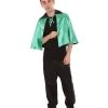 HPO Adult Men's Vampire Cape | Green & Black Halloween Costume