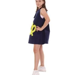 HPO Kids Child's Girl 12 Constellation Of Virgo Party Troll Dress Costume | Blue Halloween Costume