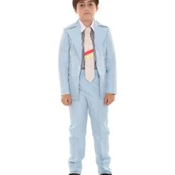 HPO Kids Child's Blue Suit Costume | Light Blue Cosplay Costume