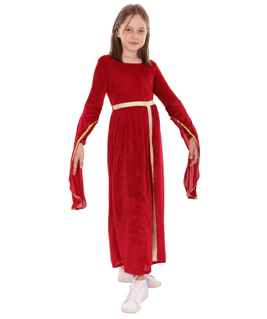 HPO Child's Renaissance Medieval Princess Costume | Berry Cosplay Costume Kids