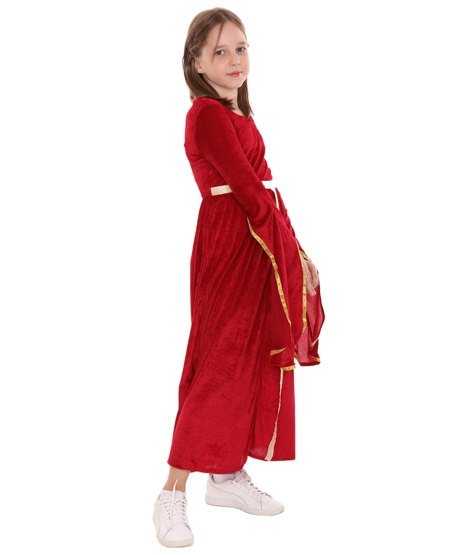 HPO Child's Renaissance Medieval Princess Costume | Berry Cosplay Costume Kids