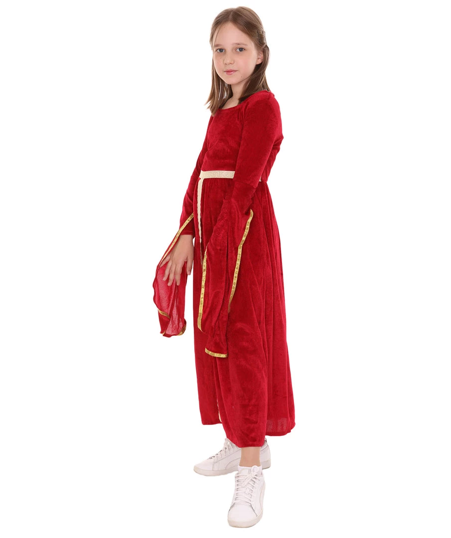 HPO Child's Renaissance Medieval Princess Costume | Berry Cosplay Costume Kids