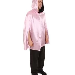 HPO Adult Men's Reversible Hooded Short Cape Costume | Multiple Color Options Halloween Costume