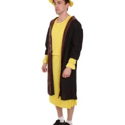 HPO Adult Men's Leonardo Da Vinci Painter Artitst 4 Pc Costume | Yellow Cosplay Costumes