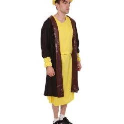 HPO Adult Men's Leonardo Da Vinci Painter Artitst 4 Pc Costume | Yellow Cosplay Costumes