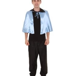 HPO Adult Men's Vampire Cape | Blue & Black Halloween Costume