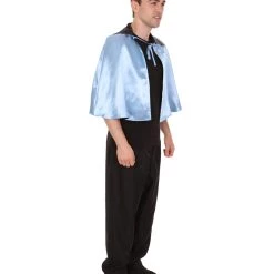 HPO Adult Men's Vampire Cape | Blue & Black Halloween Costume