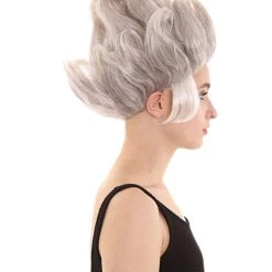 BC Under The Sea | Women's Grey Color Straight Spiked Trendy Under The Sea Wig