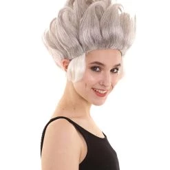 BC Under The Sea | Women's Grey Color Straight Spiked Trendy Under The Sea Wig