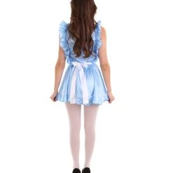HPO Adult Women's Naught French Maid Uniform Costume | Aqua Blue Cosplay Costume