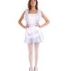 HPO Adult Women's Naught French Maid Uniform Costume | Silver Cosplay Costume