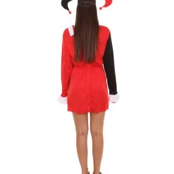 HPO Adult Women's Spades Poker Dress Costume | Black And Red Cosplay Costume