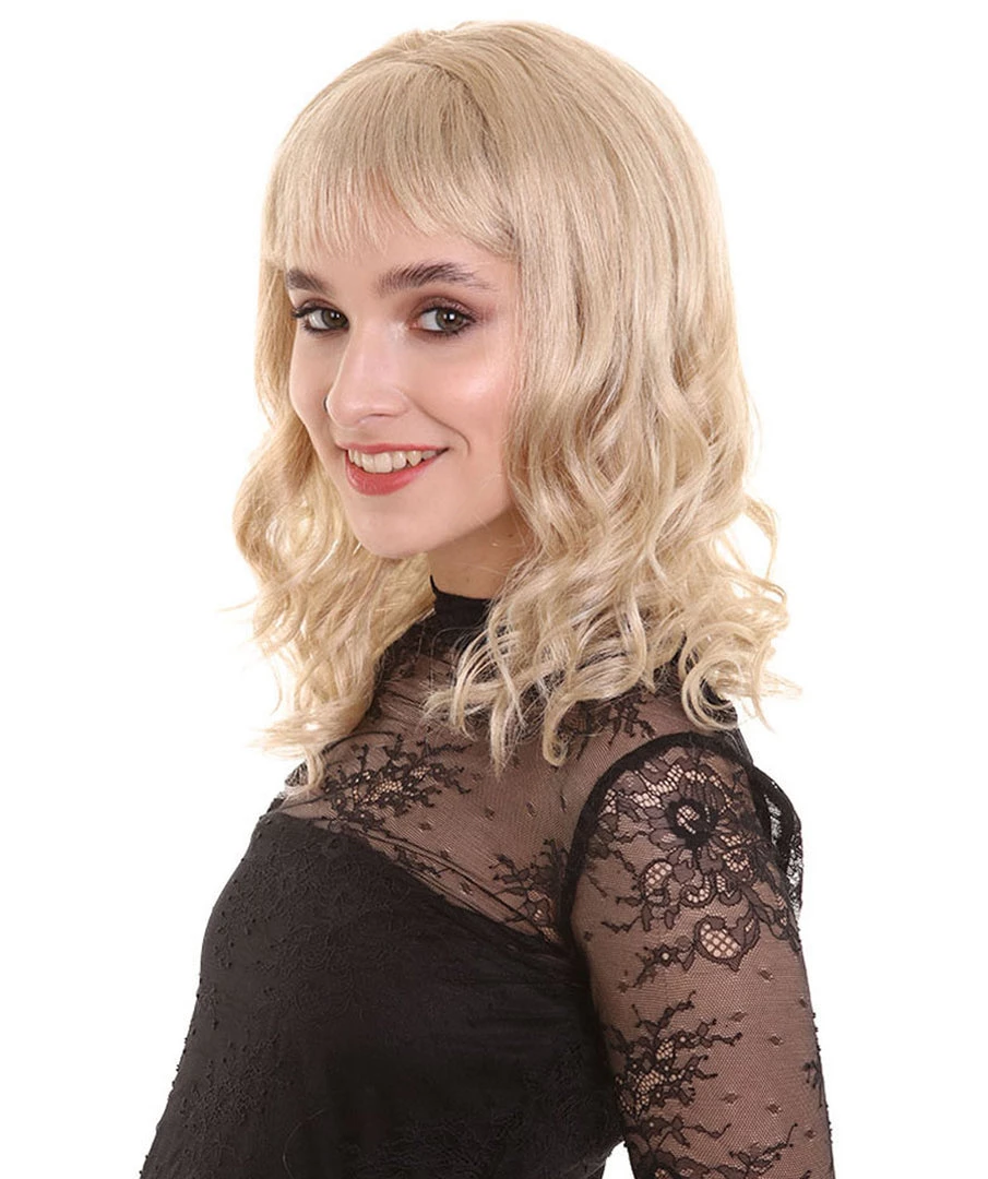 BC Calm Pop Star | Women's Blonde Color Wavy Shoulder Length Trendy Calm Pop Star Wig