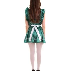 HPO Adult Women's Naught French Maid Uniform Costume | Dark Green Cosplay Costume