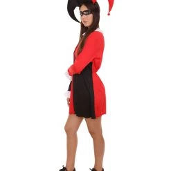 HPO Adult Women's Hearts Poker Dress Costume | Black And Red Cosplay Costume