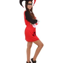 HPO Adult Women's Hearts Poker Dress Costume | Black And Red Cosplay Costume