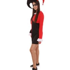 HPO Adult Women's Hearts Poker Dress Costume | Black And Red Cosplay Costume