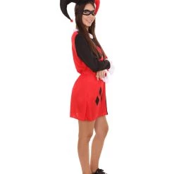 HPO Adult Women's Hearts Poker Dress Costume | Black And Red Cosplay Costume