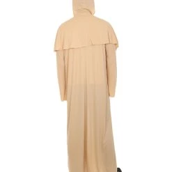 HPO Adult Men's Wizard Robe Storybook & Fairytale Costume | Light Brown Halloween Costume