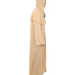 HPO Adult Men's Wizard Robe Storybook & Fairytale Costume | Light Brown Halloween Costume