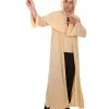 HPO Adult Men's Wizard Robe Storybook & Fairytale Costume | Light Brown Halloween Costume