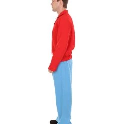 HPO Adult Men's Fry Costume | Red & Blue Cosplay Costume