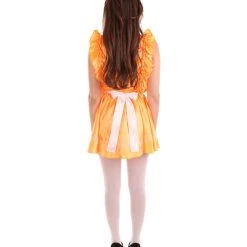 HPO Adult Women's Naught French Maid Uniform Costume | Orange Cosplay Costume