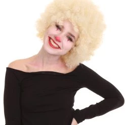 BC Clown Collection | Women's Blonde Color Curly Afro Clown Wig