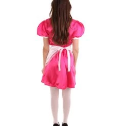 HPO Adult Women's French Apron Maid Uniform Costume | Dark Pink Cosplay Costume