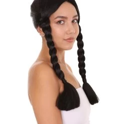 HPO Women's Family Ponytail Black Wig| Premium Breathable Capless Cap