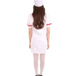HPO Adult Women's Nurse Costume | White & Red Cosplay Costume