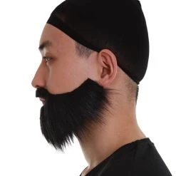 HPO Sleek Beard | Men's Black Color Straight Thick Sleek Beard
