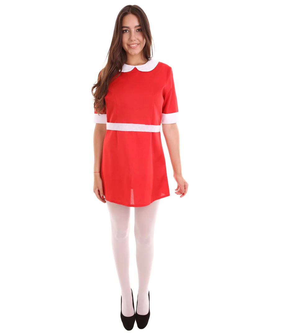 HPO Adult Women's Annie Dress Costume | Red Cosplay Costume