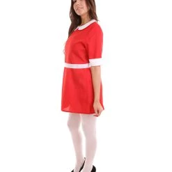 HPO Adult Women's Annie Dress Costume | Red Cosplay Costume