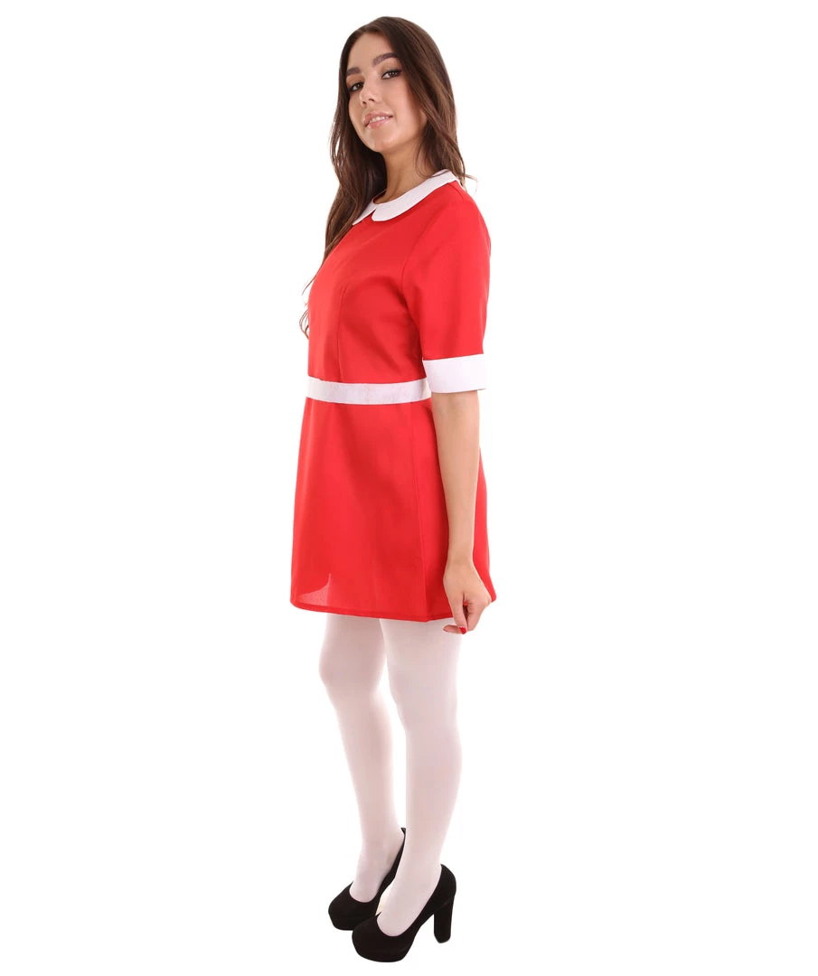 HPO Adult Women's Annie Dress Costume | Red Cosplay Costume