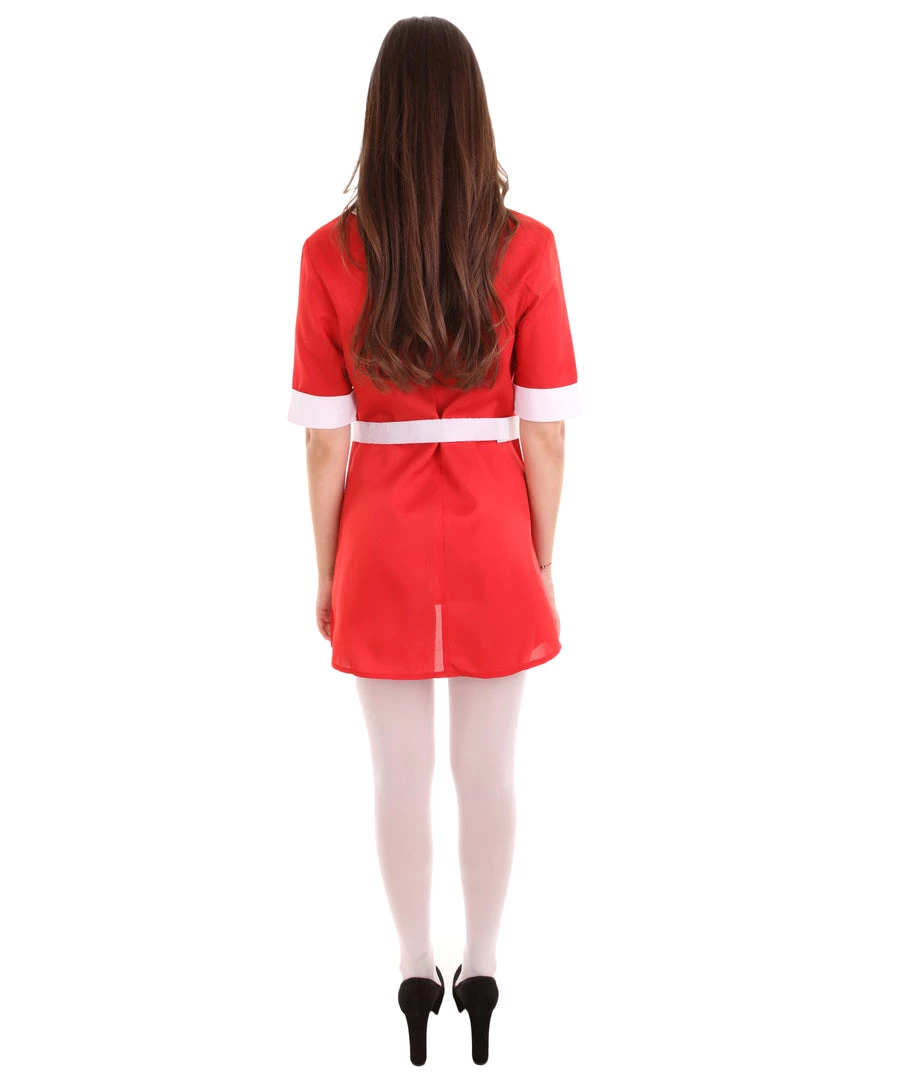 HPO Adult Women's Annie Dress Costume | Red Cosplay Costume
