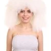 HPO Extra Large Australian Singer Bob Womens Wigs | White Bob Pop Star Wigs | Premium Breathable Capless Cap Men's