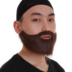 HPO Sleek Beard | Men's Brown Color Straight Thick Sleek Beard