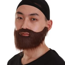 HPO Sleek Beard | Men's Brown Color Straight Thick Sleek Beard