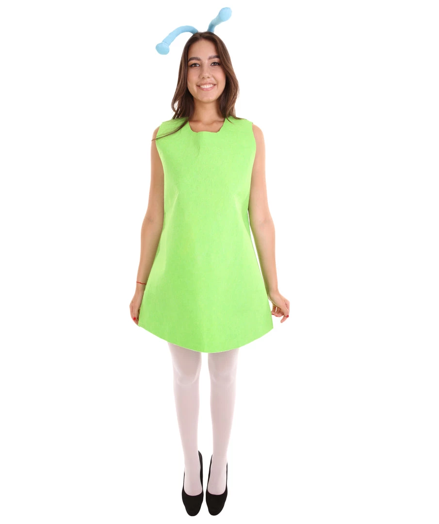HPO Adult Women's Aliens Costume | Green Cosplay Costume