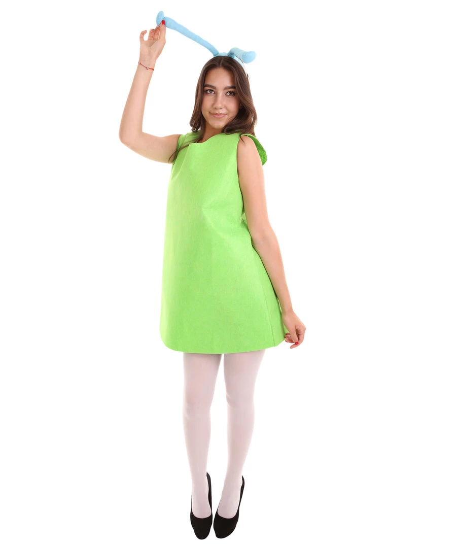 HPO Adult Women's Aliens Costume | Green Cosplay Costume