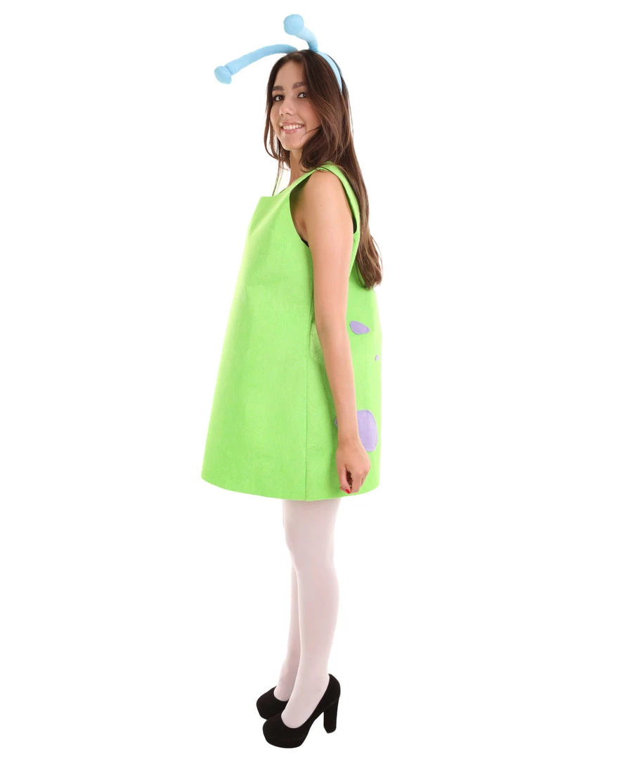 HPO Adult Women's Aliens Costume | Green Cosplay Costume
