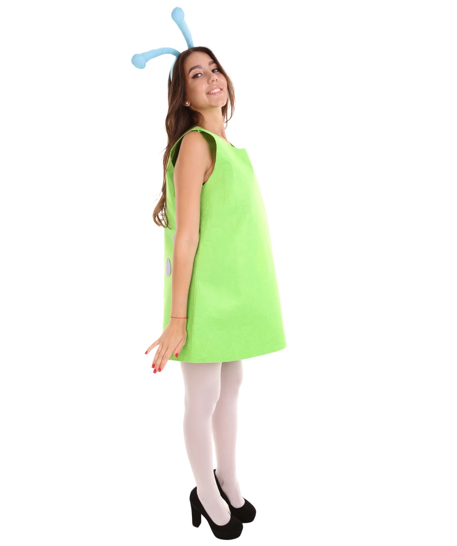 HPO Adult Women's Aliens Costume | Green Cosplay Costume