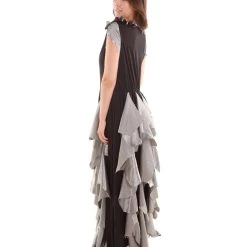 HPO Adult Women's Zombie Costume | Silver & Black Cosplay Costume