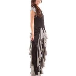 HPO Adult Women's Zombie Costume | Silver & Black Cosplay Costume