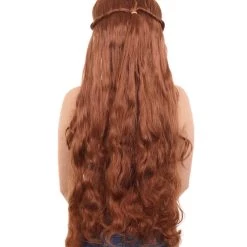 HPO Womens Elf Wig | Brown Movie Wig | Premium Breathable Capless Cap