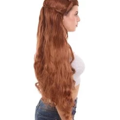 HPO Womens Elf Wig | Brown Movie Wig | Premium Breathable Capless Cap