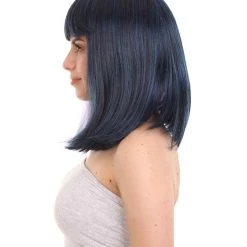 HPO Womens Two-tone Medium Bob Wig | Multiple Color Collection | Premium Breathable Capless Cap Women's Wigs