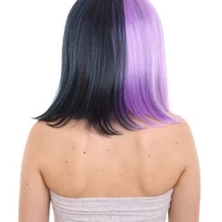 HPO Womens Two-tone Medium Bob Wig | Multiple Color Collection | Premium Breathable Capless Cap Women's Wigs