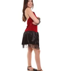 HPO Adult Women's Wild Vamp Costume | Red & Black Halloween Costume